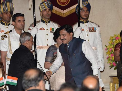 Shri Y S Chowdary Swearing In as Minister of State